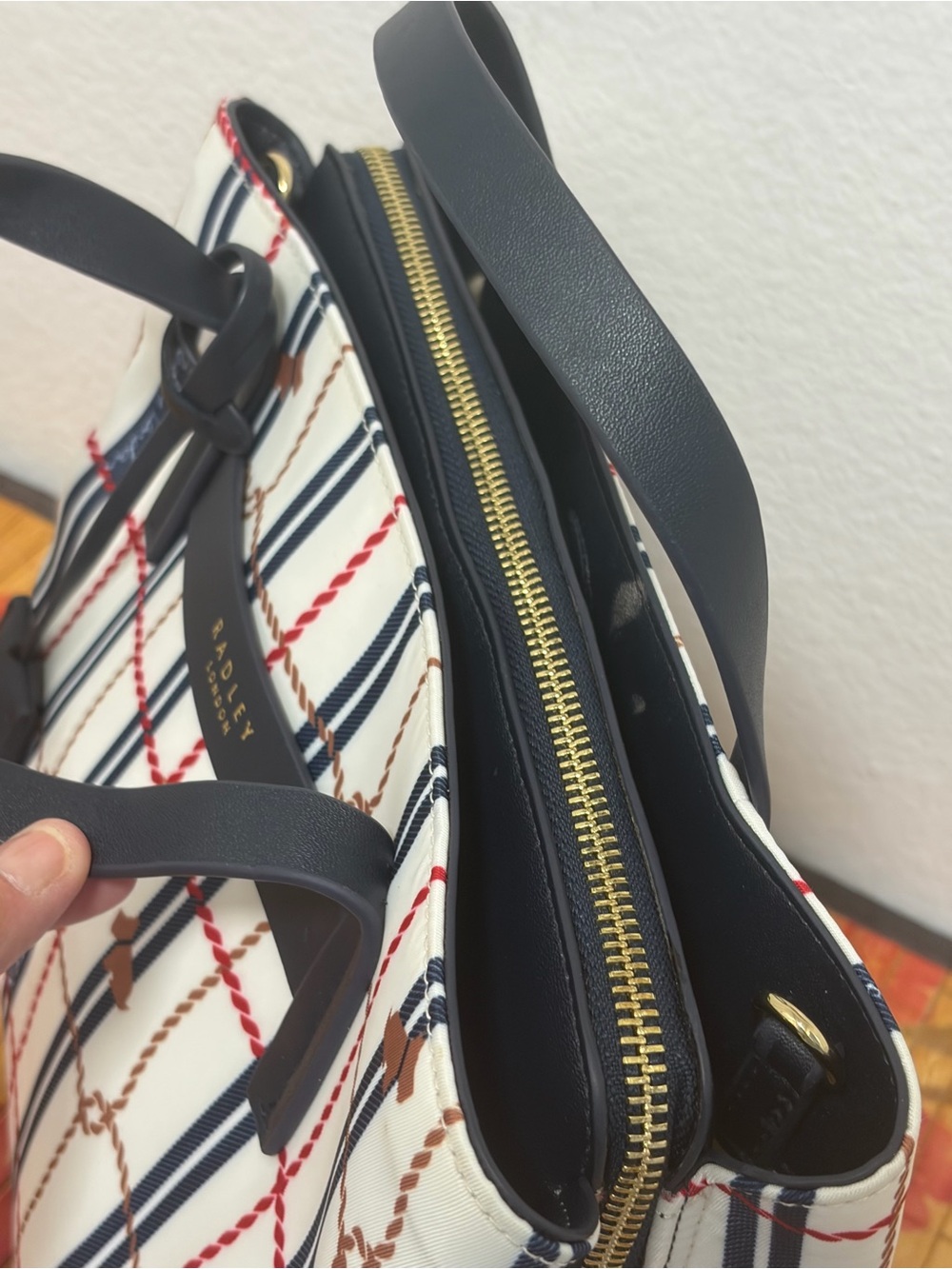 Radley London Finsbury Park Nautical Satchel Crossbody - NWOT - Picture 6 of 14